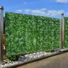 Decorative Flowers Artificial Simulation Leaf Privacy Fence Roll Wall Landscaping Screen Home Outdoor Garden Decor