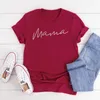 Women's T Shirts Mom Life Shirt Top Cotton T-Shirt Clothes Motherhood Birthday Gift Mother's Day Mama For Harajuku Streetwear Drop