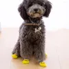 犬のアパレル4pcs素敵なペットストッキング濃厚靴