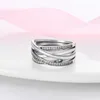 925 Silver Women Ring Original Heart Crown Fashion Rings crown Princess Tiara Rings Sparkling Love