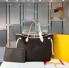 Luxurys designers väskor kvinnor väska axel messenger väskor klassisk stil mode lady totes handväskor pursar plånbok med små plånböcker 2 st.