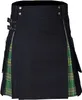 Calças masculinas Kilts para homens utilitário 100 algodão jeans híbrido caixa moderna plissada tartan tradicional mens 230302