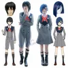 Costumes de anime Darling in the Franxx Zero Two Hiro Ichigo Miku Kokoro Uniforme de Anime Cosplay Venha Conjunto de Halloween Equipamento e Wig Z0301