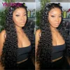 Virgin HD 13x4 Lace Frontal 4x4 5x5 Closure Wig Human Hair Pre Plucked For Women Deep Curly Wave Front With Baby