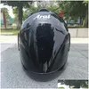 car dvr Motorcycle Helmets Black Half Helmet Outdoor Sport Men And Women Racing Open Face Dot Appd Drop Delivery Mobiles Motorcycles Accessor Dh0Aq