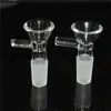 Narghilè 14mm 10mm Ciotola di vetro con spessa lastra di vetro trasparente Pyrex Maniglia Bong Ciotole per bong Fumare pipe ad acqua