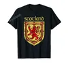Herren-T-Shirts, Herren-Damen-Shirt, mehr Design, schottischer Löwe, schottischer Löwe, Tops, Baumwoll-T-Shirts