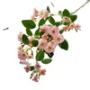 Flores decorativas de ramo único mini rosa multi-rosa artificial decoração caseira decoração de quarto de casamento ao ar livre
