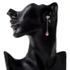 Pendientes de tuerca ER-00583, joyería de cristal austriaco auténtico, gota de lujo chapada en plata para mujer, regalos de San Valentín de tendencia 2023