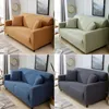 Chair Covers Solid Color Waterproof Elastic Full-covered Sofa Cover Antislip Dustproof Stretch Knitted Slipcover For Living Room Couch