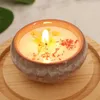 1PC Flower Aromaterapy sojowy wosk shted Candle Cake Toppers Wedding Cakes Deser Decor Decor