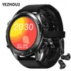 Yezhou2 JM03 Sports Smart Watch en AirPods 2 In 1 TWS Smart Watches Ear buoeds met Bluetooth -headset bloeddruk bloed zuurstofgezondheid