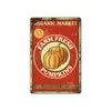 Pumpkin Farmer Tin Sign Market Thanks Giving Decor Poster Pumpkin Metal Art Painting Decoration Kitchen Farm Home Wall Plaques personalized Tin Signs Size 30X20 w01