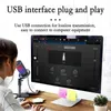 Mikrofony gam-me6s gier USB mikrofon RGB olśniewające światła komputer K Song Nagrywanie telefonu komórkowego transmisja na żywo