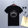 Designer de marca masculina camisetas redondas pescoço preto e branco de manga curta de algodão respirável 3d impressão de lazer de lazer de luxo de casal