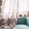 Curtain Tropical Printed Blackout Curtains For Living Room Green Leaves Palm Tree Tulle Veil Liner Bedroom Cortinas Window Treatments