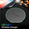 Szybkie ładowanie bezprzewodowe Fast Charger Cloth ART USB TPYE C QC 3.0 Stacja telefonu komórkowego z LED światła dla iPhone'a 14 13 12 11 Samsung Xiaomi