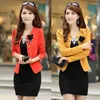 Women's Suits 2023 Fashion Woman Blazer Plus Size Women's Outerwear Casual Slim Short Coats Jackets Back Yellow Pink White Orange Y020