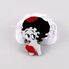 Brooches Unique Design Acrylic Cute Girl For Women Figure Lady Brooch Pins Lapel Badge Hat Bag Fashion Jewelry Party Gifts