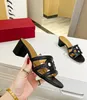 2023 Kadın yüksek topuklu sandalet burnu açık kalın topuk yaz sandalet deri tasarımcısı büyük boy moda seksi resmi giysi zarif mizaç ofis sandalet
