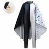 Anime kostuums jongen meisjes cruella de vil komen kinderen film cruella cosplay fancy zwart witte prinses jumpsuit suit pruik Halloween Party Z0301