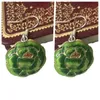 Vintage Cloisonné Émail Fleur Conception Charmes Boucles D'oreilles 925 Argent Crochet Eardrop Traditionnel Artisanat Femmes Accessoires Bijoux 10 paires / lot