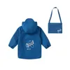 Coat Pureborn Unisex Baby Toddler Raincoat Hooded Waterproof Jacket Outwear Hoodies With Bag