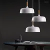 Pendelleuchten, LED-Leuchten/Anhänger, moderne Hängelampe, Aluminium-Hängeleuchte, Holz-Hängebeleuchtung, Küche, Esszimmer