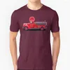 Camisetas masculinas Manga de caminhão de bombeiros antiquado Sleeve Short Streetwear Harajuku verão de alta qualidade Tops clássico clássico