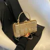 Sacs à main pour femmes de luxe soirée pochette sac à main boîte en métal doré sac à main de fête femmes épaule sac de messager femme sacs de mode 230303