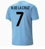 2023 Uruguay Soccer Jerseys Fans Player version22/23 Accueil L.suarez E.cavani Chemise D.GODIN Extérieur Uniformes de football de l'équipe nationale