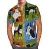 Mäns casual skjortor 3D tryck färg anime hawaiian skjorta män sommar kortärmad överdimensionerad camisa social 5xl s138men's