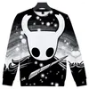 Herren Hoodies Hollow Knight Team Cherry 3D-Druck Sweatshirts Farbabstimmung Cool Loose Top Casual Sweatshirt Streetwear Lover Kleidung