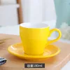 Cups Saucers European Personalized Coffee Cup Ceramic Mug White Turkey Teacup And Saucer Taza Para Cafe Home Drinkware