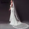 الزفاف حجاب erosebridal 2023 وصول 3 متر الدانتيل الطويل الذيل العروس حجاب الجمال الجمال كاتدرائية الزفاف كاتدرائية الزفاف