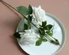 Decoratieve bloemen Diamond Rose (2flower 3Bud) Home Decoratie Latex Real Touch Wedding Artificial Flower Floral Event Party Display -