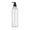 Bouteilles de stockage 400 ml x 15 clair blanc lotion pompe bouteille shampooing liquide savon soins à domicile emballage cosmétique conteneurs en plastique vides