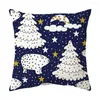 Almohada 45 cm Feliz Año Feliz Navidad Adorno Funda de almohada Decoraciones para el hogar Navidad Noel