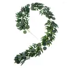 Decorative Flowers Green Silk Artificial Hanging Ivy Leaf Garland Plants Vine Grape Leaves Home Bathroom Decoration Garden Party