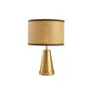 Lampe de table de style chinois de luxe rétro unique abat-jour en rotin lampe de bureau 30 cm largeur 46 cm hauteur pour hôtel maison salon chambre chevet salle à manger salle d'étude décor