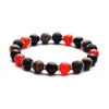 8mm coloré pierre naturelle à la main brins de perles bracelets porte-bonheur bijoux élastiques pour femmes hommes amoureux