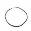 Choker koreansk mode enkel svart pärla kort halsband kvinnors smycken bijoux femme party 2023