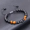 STRAND MANNEN BRACELPE HANDMADE GELUID TROEK VINTAGE INTAGEBAAR DRAAGBARE DRAAKSPRING Decorate Accessoire Tiger Eye Clothing