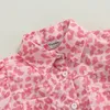 Kleidungsstücke Kinder Baby Girl Casual Clothes Leopard Print Kurzarm T-Shirt Verband