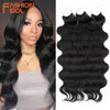 Parrucche sintetiche Fashion Idol Body Wave Capelli all'uncinetto 22 pollici Soft Long Dea sintetica Trecce Natural Wavy Ombre 613 Blonde 230227