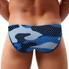 Underpants homens camuflagem impressa em roupas íntimas sexy algodão calcinha calzoncillos hombre deslize pênis gay