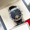 자동식 남성용 시계 44MM 가죽/스테인레스 스틸 시계 디자이너 사파이어 방수 레저 절묘한 클래식 패션 시계 montre de lux