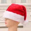 Decorações de Natal Chapéu de pelúcia inverno quente adulto de alto grau espessoso grande bola macia