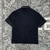 Мужские повседневные рубашки дизайнер высокопоставленные мужские черная рубашка для боулинга Комфортное хлопок европейский размер свободный издание роскошь в 13:00