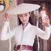 Stage Wear 2 Design White Heroine Costume Est Border Town Prodigal Zhang Xunyu Samma Hanfu Sword Women Performance